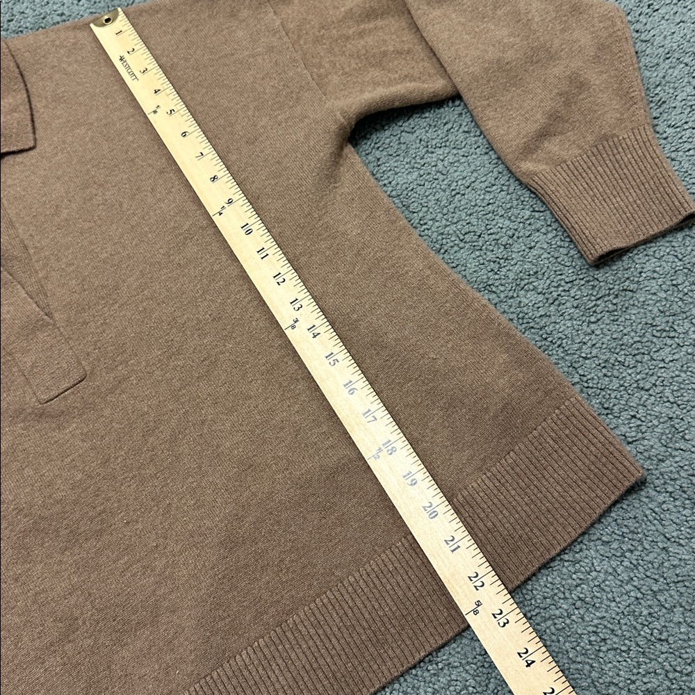 Quince Mongolian Cashmere Polo Sweater Size XL - Picture 5 of 7